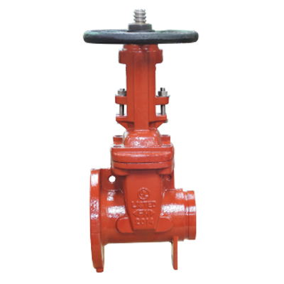 5220 Gate Valve, OS&Y, 200PSI, Flanged by Grooved End