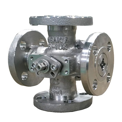 D43M TRUNNION MOUNTED, METAL TOUCH, 4-WAY BALL VALVE